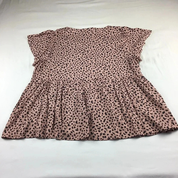 Savanna Jane Leopard Embroidered Top Size 1X - Picture 3 of 7